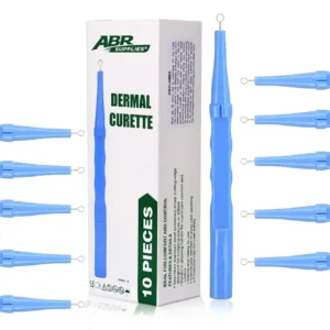 Sterile Disposable Dermal Curettes, Easy Peel Packing - Box of 10